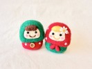 羊毛フェルトで作るふわもこのいちごマトリョーシカ 