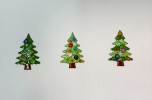 七宝でつくる クリスマスツリーのブローチ